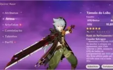 ✨ GENSHIN IMPACT CONTA COM RAZOR + TÚMULO DE LOBO 5⭐ ✨
