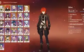 Conta Genshin Impact - Navia + Nahida + Diluc + Keqing