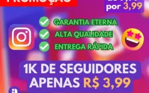 [Promo] 1.000 Seguidores Para Instagram Apenas - R$3,99