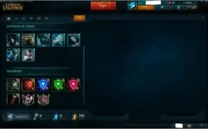 Conta de League of Legends Platina I