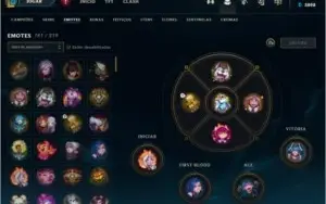 conta lol 300 skins