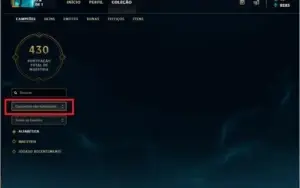 Conta de League of legends