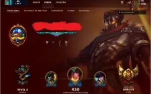 Conta de League of legends