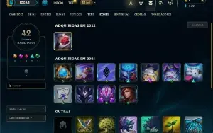 Ferro 1 com 23 Champs e 3 Skins