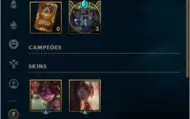 League of Legends GOLD I (SOLOQ) COM MUITAS SKINS E RECURSOS