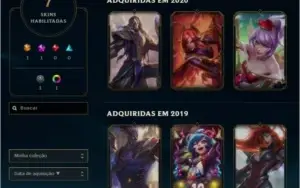 League of Legends GOLD I (SOLOQ) COM MUITAS SKINS E RECURSOS