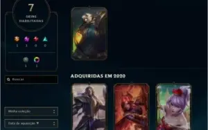 League of Legends GOLD I (SOLOQ) COM MUITAS SKINS E RECURSOS