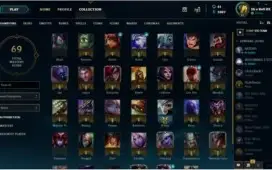 Conta lol Gold com borda de Gold