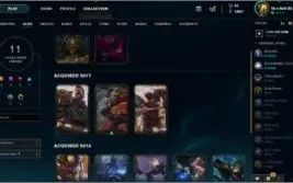 Conta lol Gold com borda de Gold