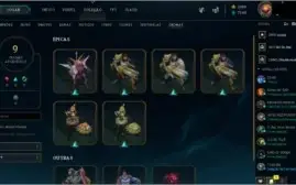 Diamante IV, único dono, lvl 170+ de 100 skins, todos champs