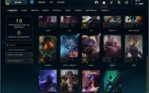 Conta ouro 1 BARATA com 1 skin e 24 champs