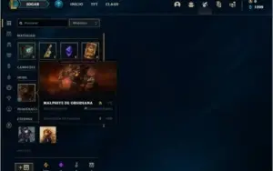 Conta ouro 1 BARATA com 1 skin e 24 champs