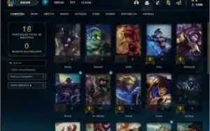 Conta ouro 1 BARATA com 1 skin e 24 champs