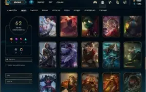 Conta Prata 4 com 105 Champs e 62 Skins + 2200 RP