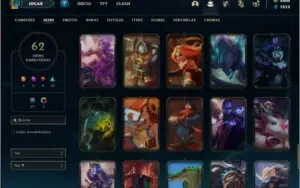 Conta Prata 4 com 105 Champs e 62 Skins + 2200 RP