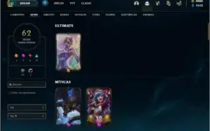 Conta Prata 4 com 105 Champs e 62 Skins + 2200 RP