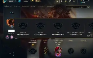 Unranked com 85 Champs e 38 Skisn + 8 Vitoriosas