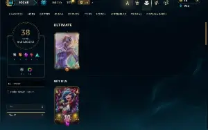 Unranked com 85 Champs e 38 Skisn + 8 Vitoriosas