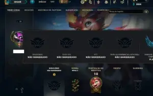 Unranked com 30 Champs e 4 Skins ( Ex Platina )