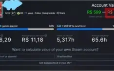 CONTA NEW WORLD GS 530 + STEAM NV. 46 C/ MAIS DE 100 JOGOS