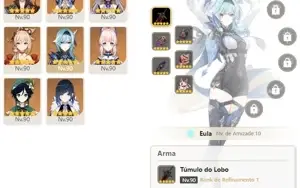 CONTA GENSHIN AR57 - 9 ARMAS 5⭐ 3 DE ASSINATURA, 11 PERS 5⭐