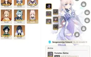CONTA GENSHIN AR57 - 9 ARMAS 5⭐ 3 DE ASSINATURA, 11 PERS 5⭐