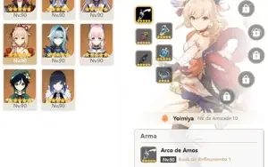 CONTA GENSHIN AR57 - 9 ARMAS 5⭐ 3 DE ASSINATURA, 11 PERS 5⭐