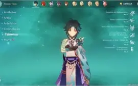Conta Genshin AR55 XIAO DILUC AYAKA QIQI MONA TARTAGLIA