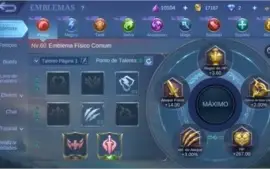 CONTA TOP MOBILE LEGENDS C/ SKIN LEGEND 190 SKINS+106 HEROES