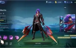 CONTA TOP MOBILE LEGENDS C/ SKIN LEGEND 190 SKINS+106 HEROES