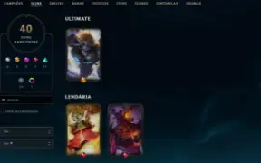 Conta League of Legends Full Acesso - 110 Champs e 40 Skins