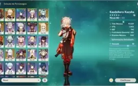 HUTAO C2 / EULA C3 / TUMULO R3 / NOELE C6 / SHENHE / AYAKA