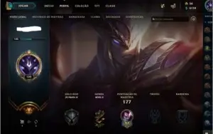 Conta LOL LV102  24 skins 70 champs