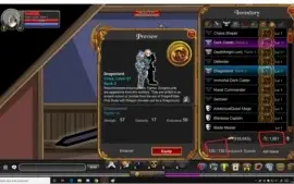 aqw conta full top, com a original dark caster
