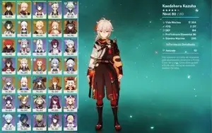 VENDO CONTA GENSHIN BARATO 16 PERSONAGENS T5