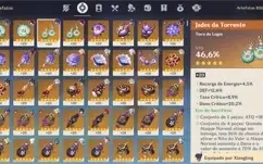 VENDO CONTA GENSHIN BARATO 16 PERSONAGENS T5