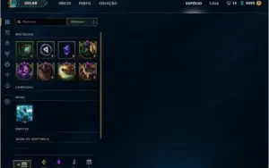 lol, elo PLATINA V. 121 campeões e 25 skins habilitados
