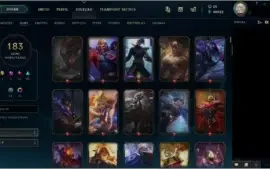 Conta League of legends - Todos os campeões, 183 skins