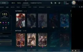 Conta League of legends - Todos os campeões, 183 skins