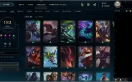 Conta League of legends - Todos os campeões, 183 skins
