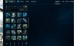 CONTA  BORDA DIAMANTE MAIS DE 100 SKINS 8 PAG RUNAS