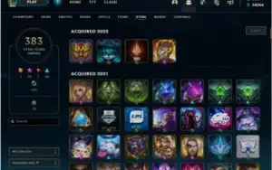 Conta lol com 598 skins
