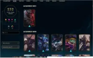 Conta de league of legends