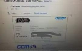 Venda de Gift Card League of Legends (RP)