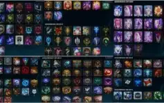 Desde 2010, possui 212 skins (Rammus Rei / Kayle Juíza)