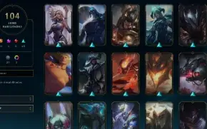 LOL - Full Acesso - LVL 170 - 130 Champions - 104 Skins