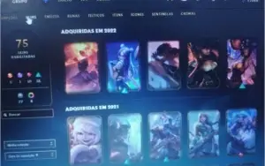 Conta lol nivel 192 gold4 todas as skins do yasuo +70