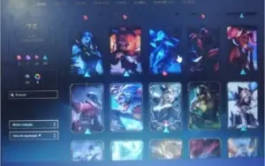 Conta lol nivel 192 gold4 todas as skins do yasuo +70