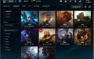 Conta ouro 1 com 83 skins e 145 champs