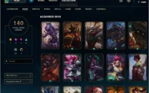 Conta League of Legends 140 skins (raras) - Ex diamante